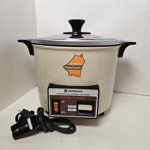 Vintage Hitachi Chime-O-Matic Rice Cooker Steamer RD-4053 5.5 Cup Japan Tested